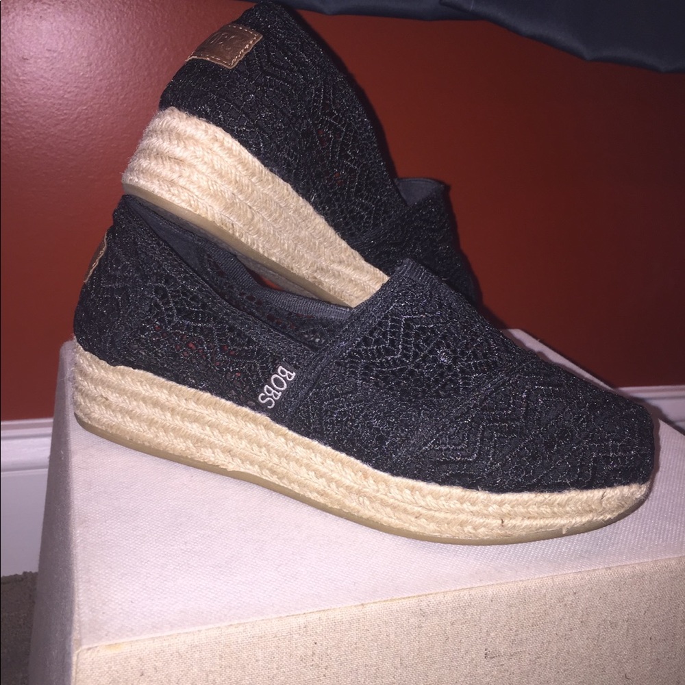 Bobs- wedge espadrilles size 7.5